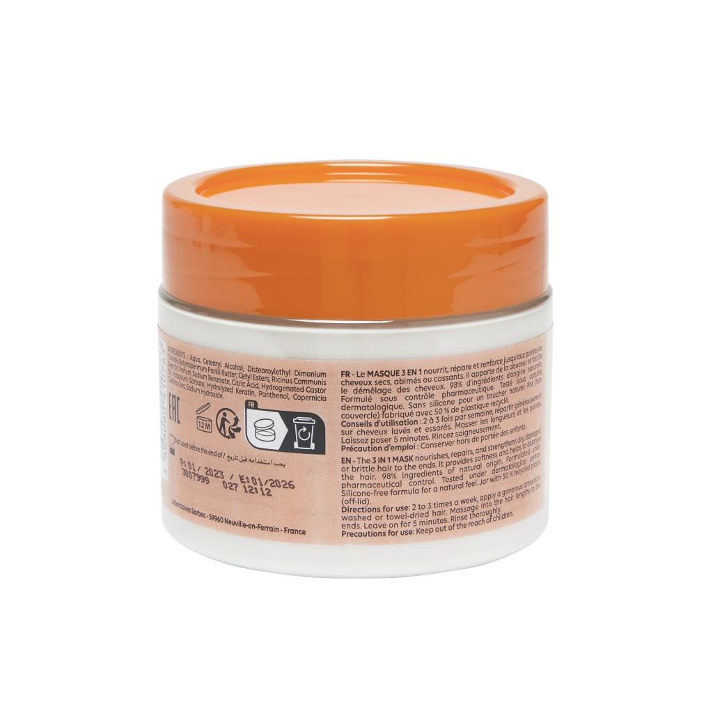 Masque 3en1 Nourrit - Répare - Démêle 300ml