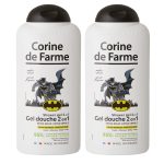 Lot de 2 Gel Douche 2en1 Extra Doux Corps & Cheveux Batman Corine de Farme