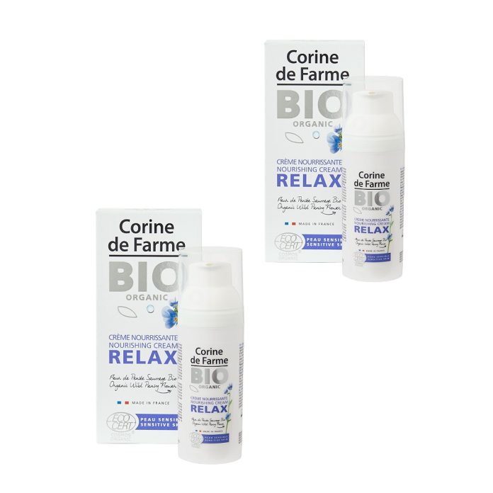 Lot de 2 Crèmes Nourrissantes Relax 50ml - Certifiées Bio Corine de Farme