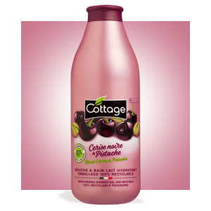 Moisturizing Shower and Bath Milk - Black Cherry and Pistachio