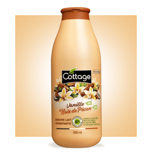 Douche Lait Hydratante - Vanille Bio et Noix de Pécan Bio