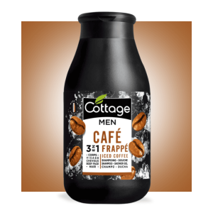 Champú gel de ducha hombres 3 en 1 - Café Frappé