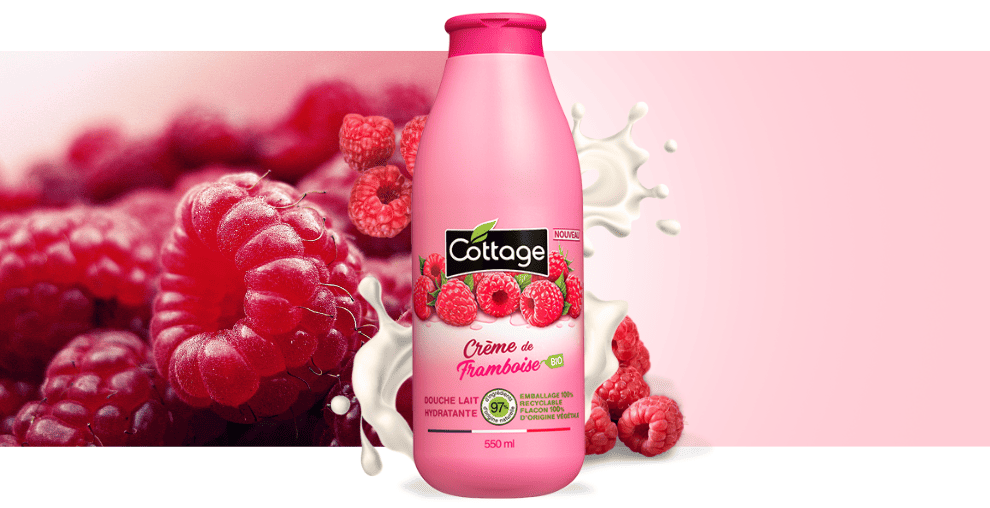 Image égérie COTTAGE Creme de framboise bio 550ml V1