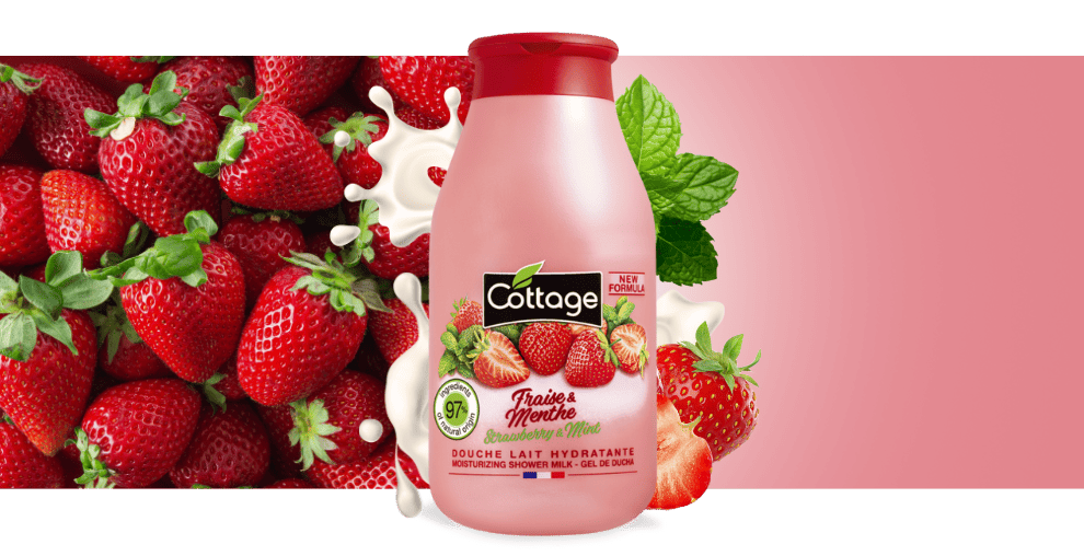 Image égérie COTTAGE Fraise menthe 250ml V1