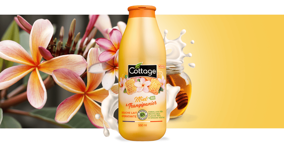 Image égérie COTTAGE Miel Frangipanier 550ml V1